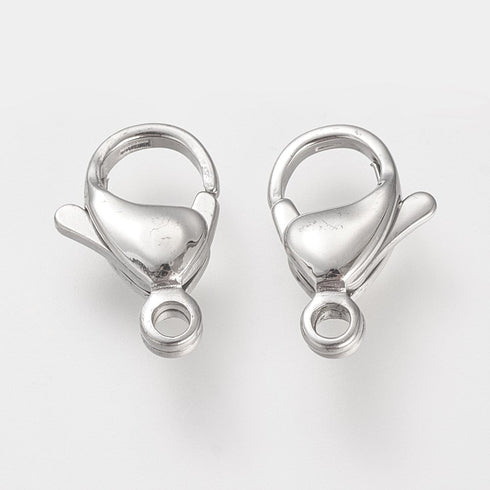 Stainless Steel Lobster Clasp 15mm 6pc